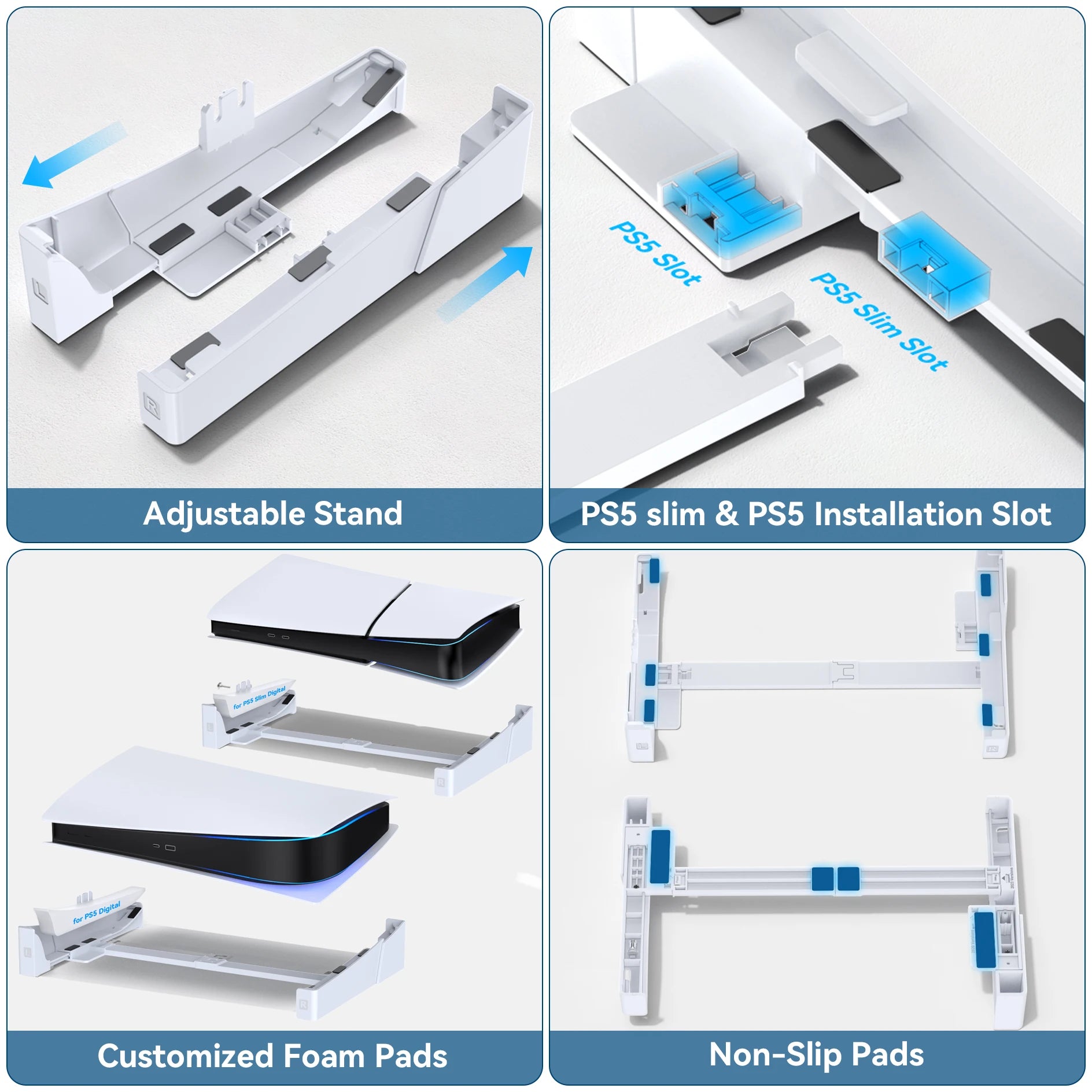 PS5 Slim Horizontal Console Stand