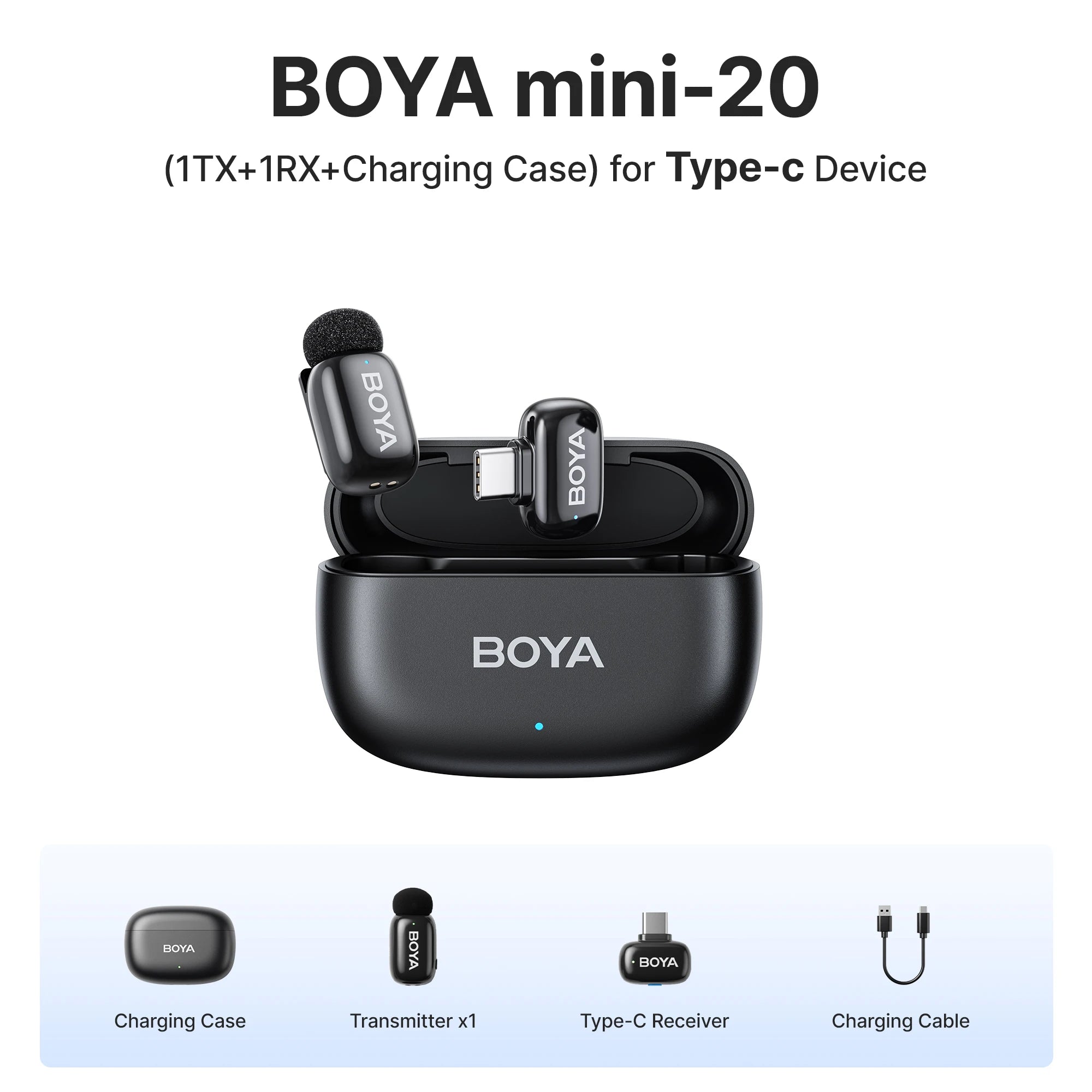 Mini Wireless Lavalier Mic for iPhone