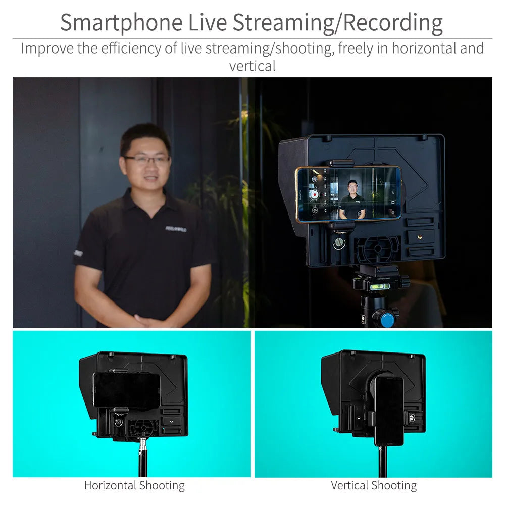 Portable 10" DSLR Teleprompter