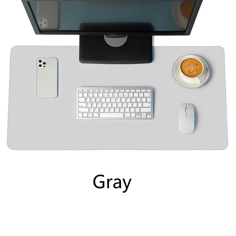Large Waterproof PU Leather Mousepad