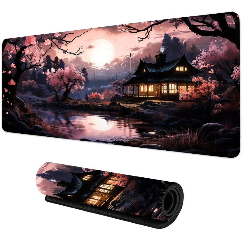 Night Moonlight Large Gaming Mousepad