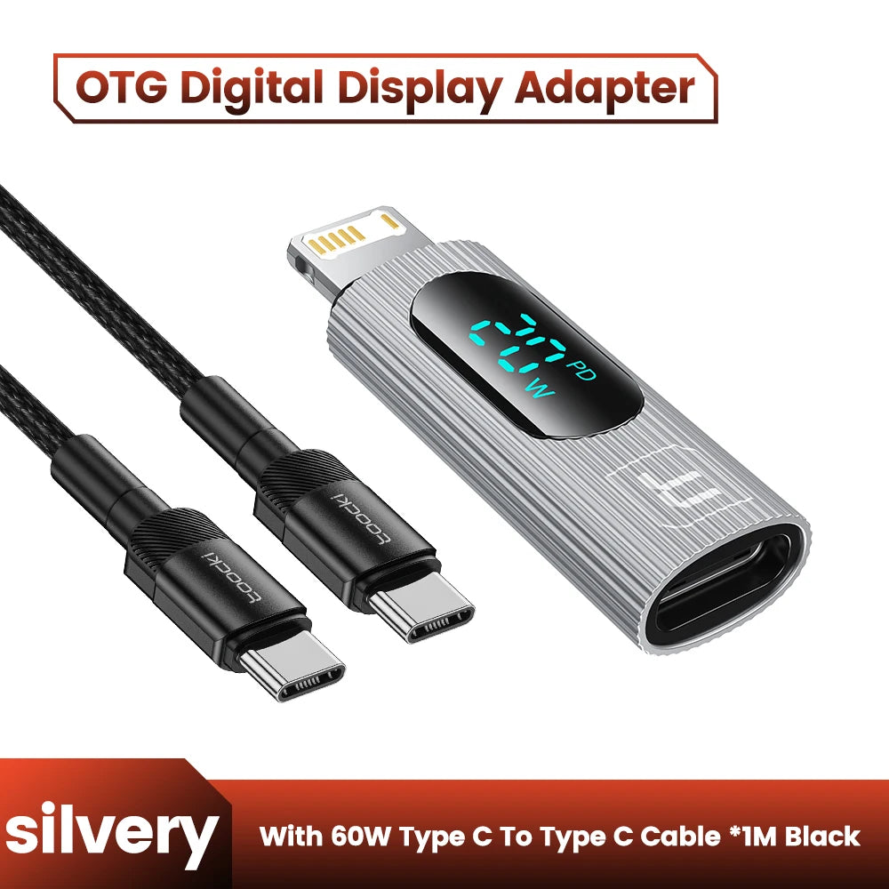 20W PD Lightning to USB C Adapter