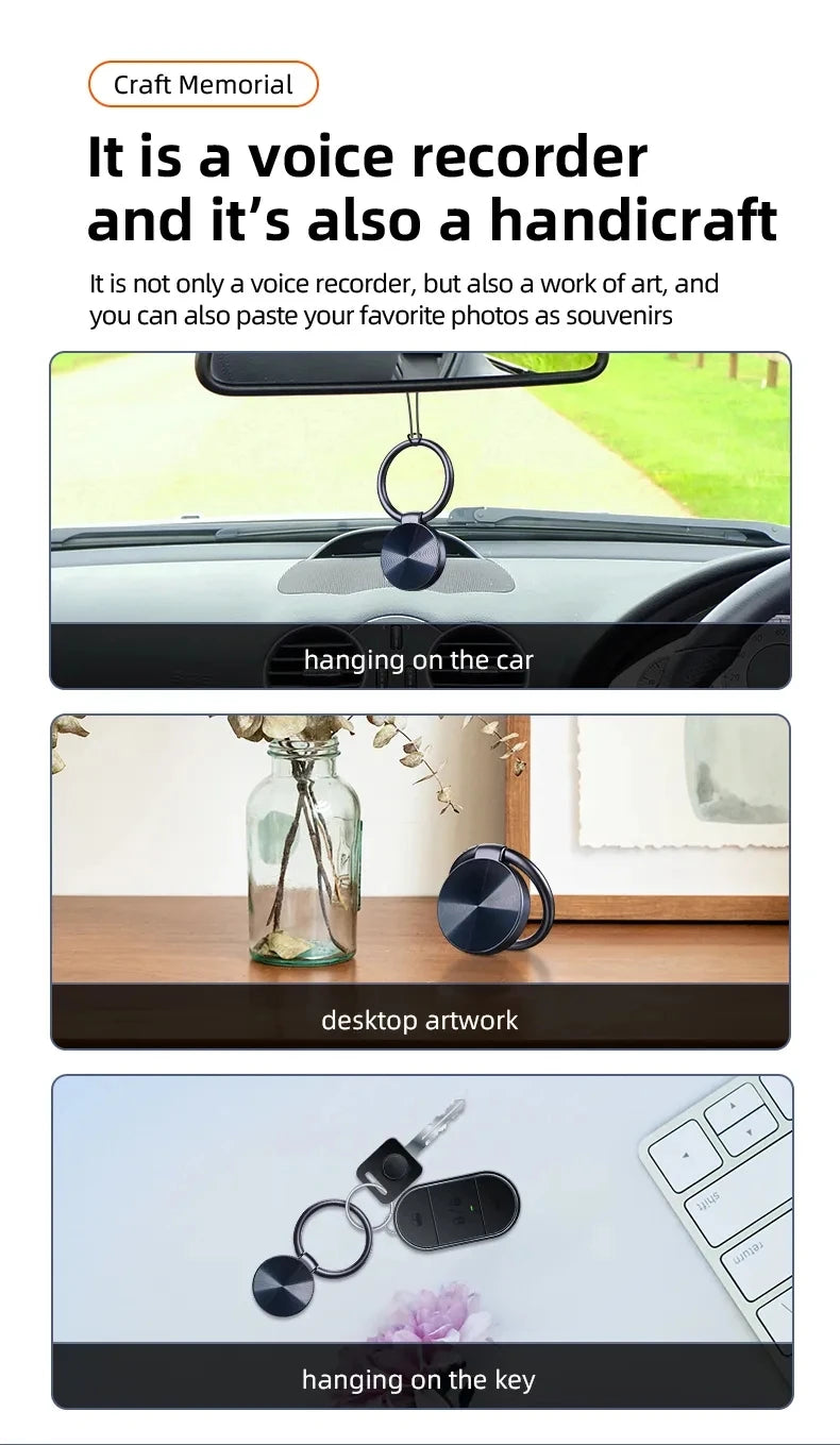 8-32GB Mini Keychain Voice Recorder