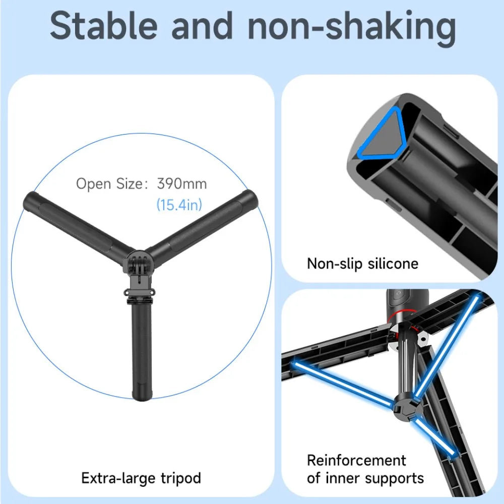 Wireless Bluetooth Selfie Stick 1.7M