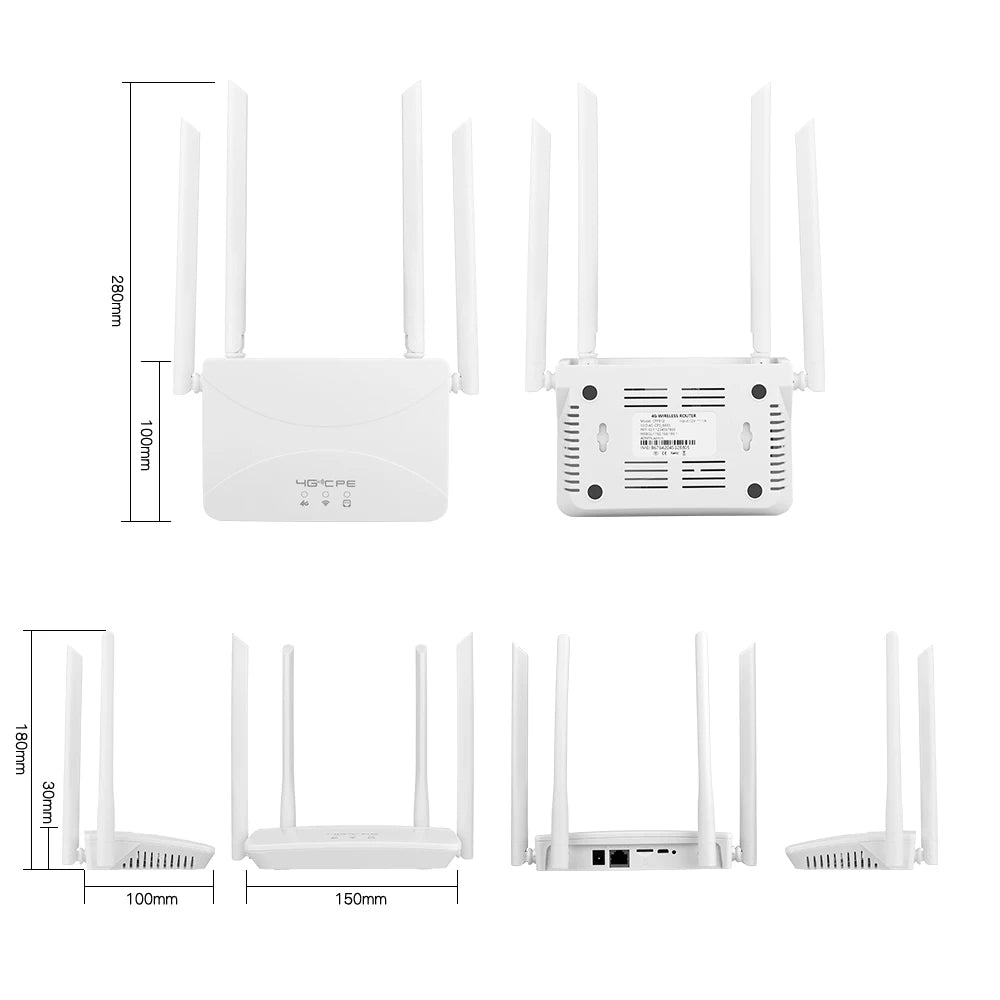 4-Antenna 4G Signal Router