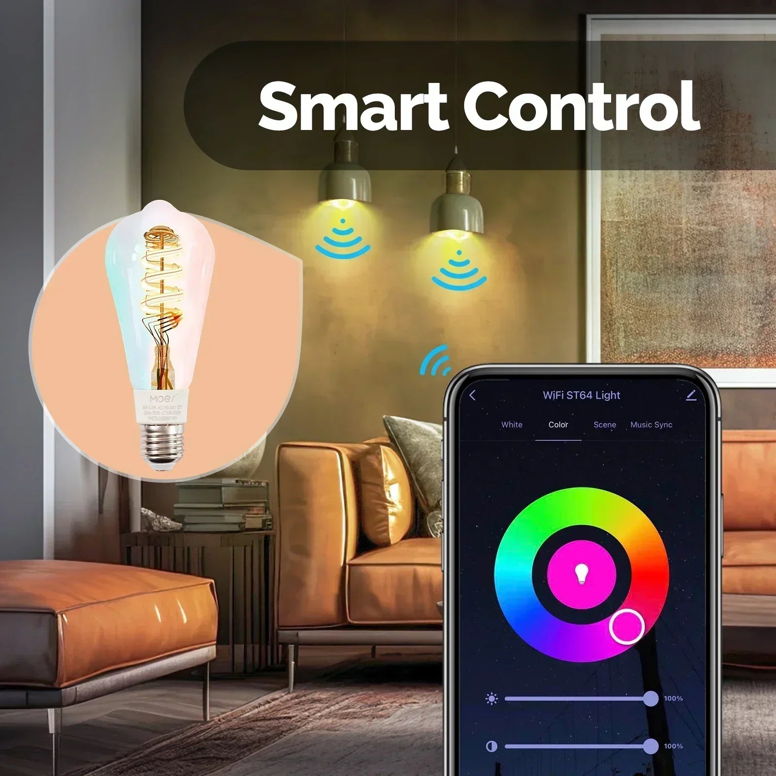 WiFi Smart RGB Edison Bulb