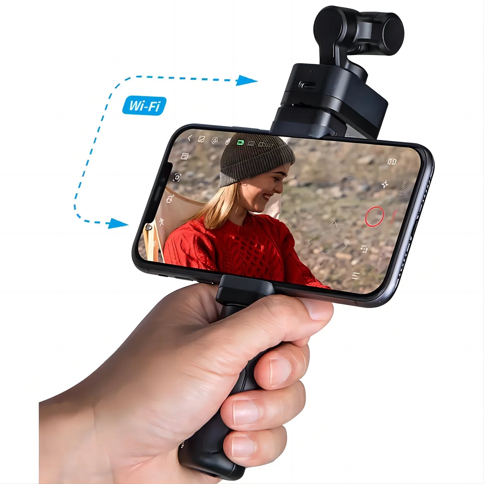 4K60fps Detachable 3-Axis Stabilizer