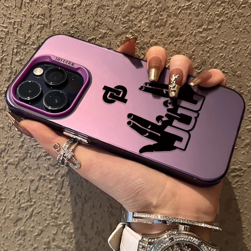 Shockproof Plating Matte Cover Case for iPhone 16