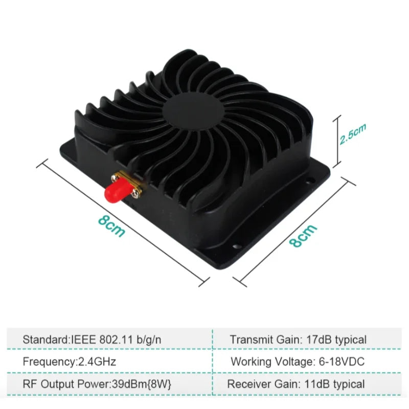 2.4GHz Wifi Power Signal Amplifier 8W