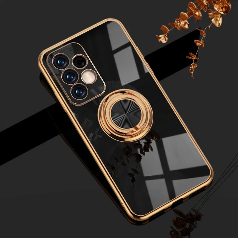 Plating Metal Ring Holder Phone Case Samsung A54 A55 5G