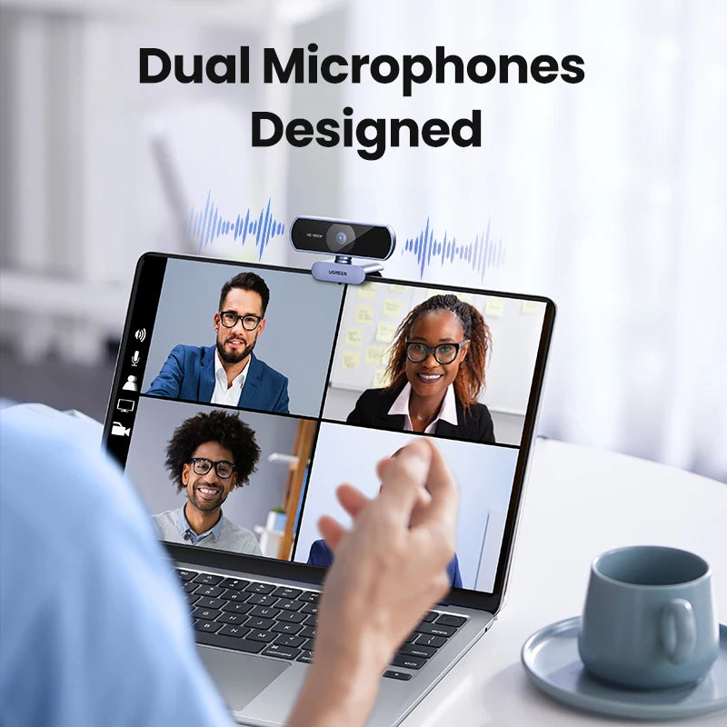 1080P HD Mini Webcam with Dual Microphones
