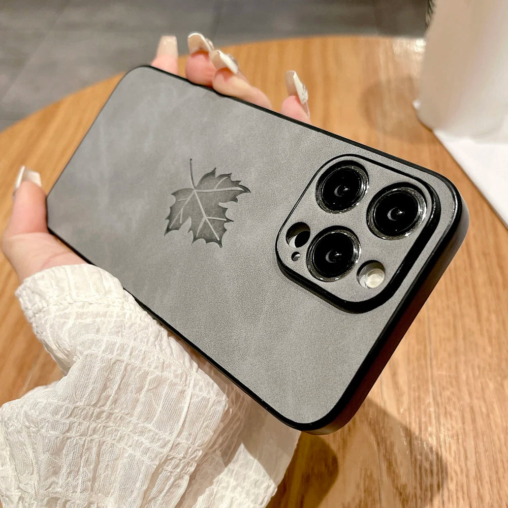 Leather Retra Case For iPhone 16