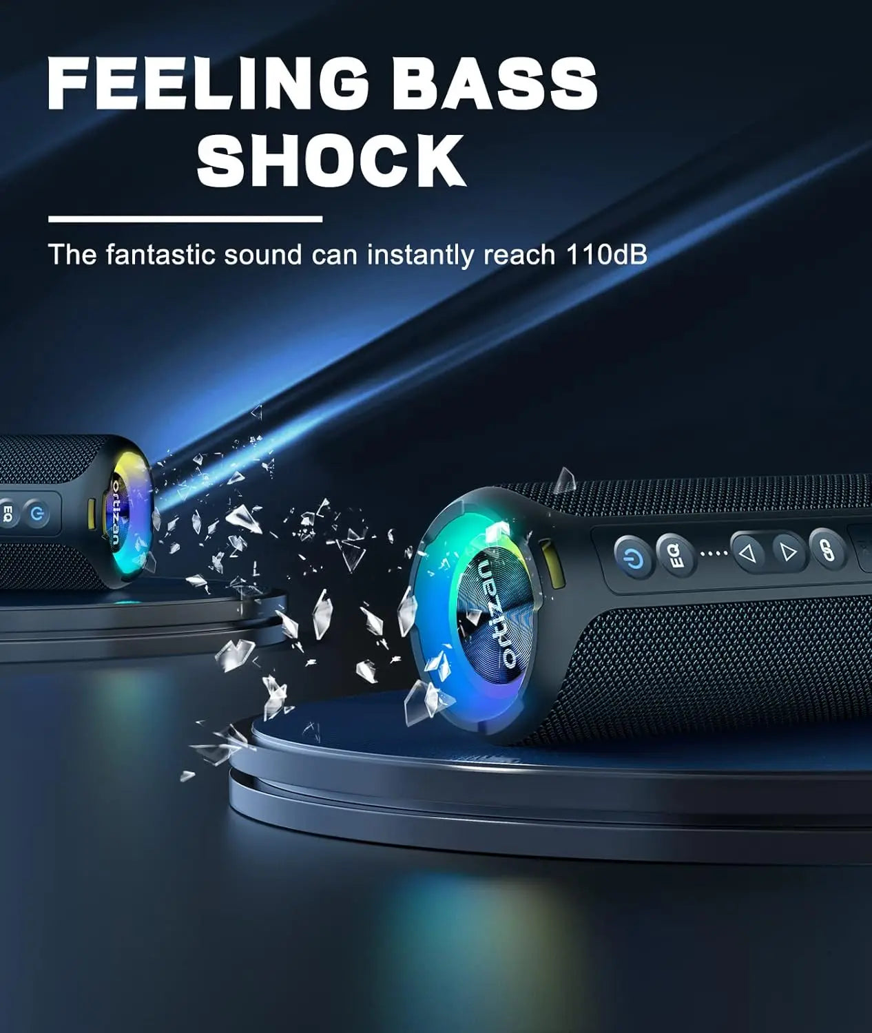 40W Outdoor Enhanced Bass Wireless Speaker