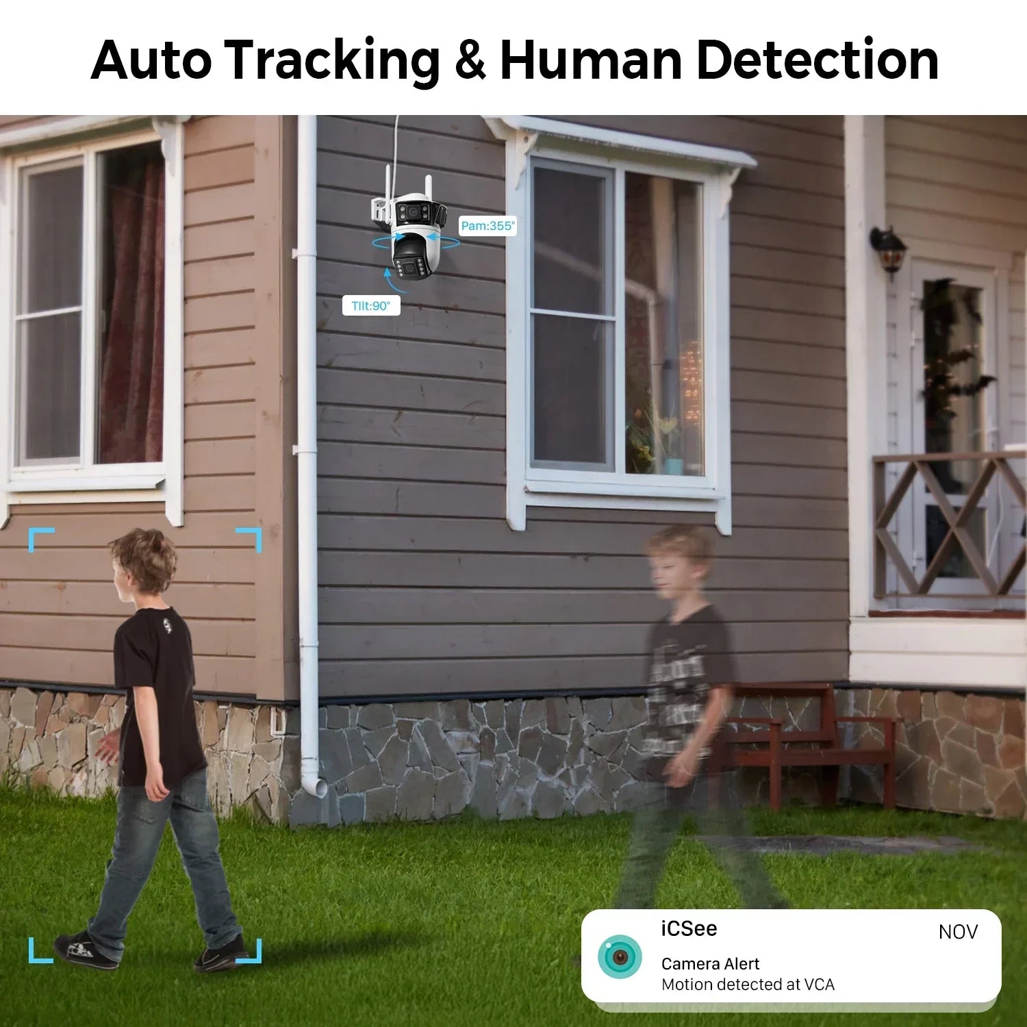 12MP 6K Three-Screen Surveillance Camera