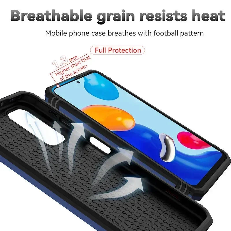 Xiaomi Redmi Armor Ring Push Phone Cases Note 11 10