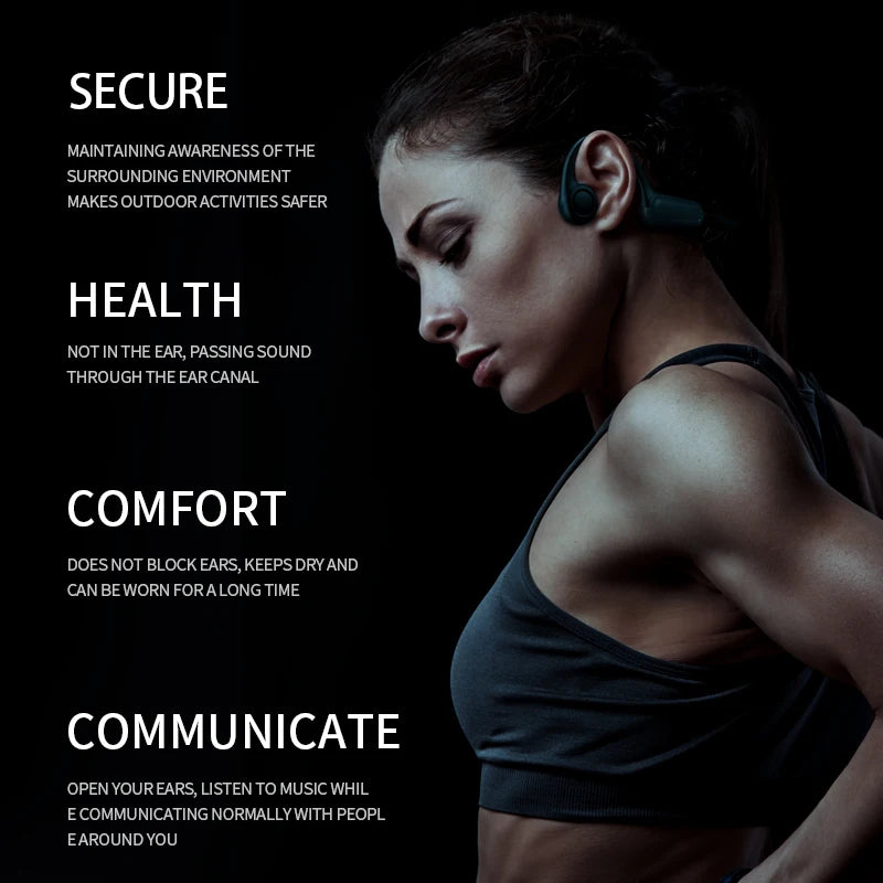 Bluetooth 5.3 Waterproof Bone Conduction Headphones