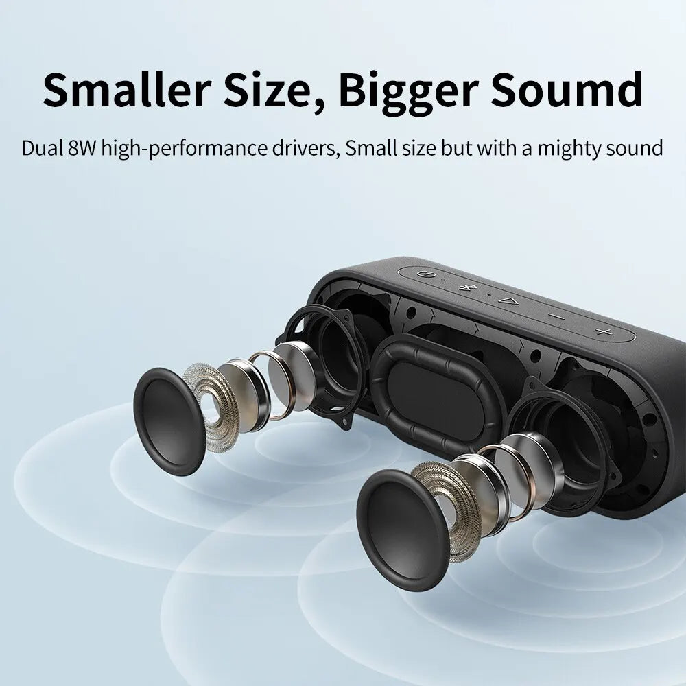 Portable Bass Speaker with 24H Playtime