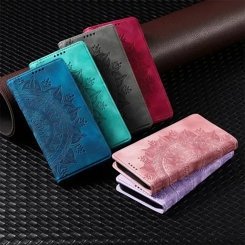 Magnetic Flip Leather Case For Samsung Galaxy S25
