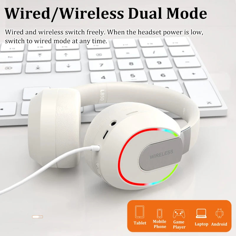 HIFI Gaming Headset white