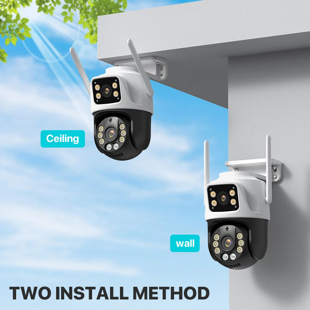6K Three-Lens Security CCTV Camera