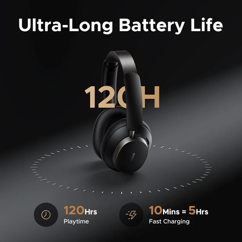 120-Hour Hi-Res Wireless Headphones 48dB