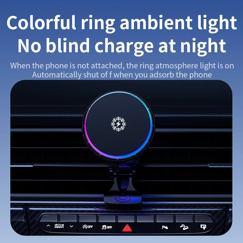 30W Ice Cooling Magnetic Wireless Car Charger