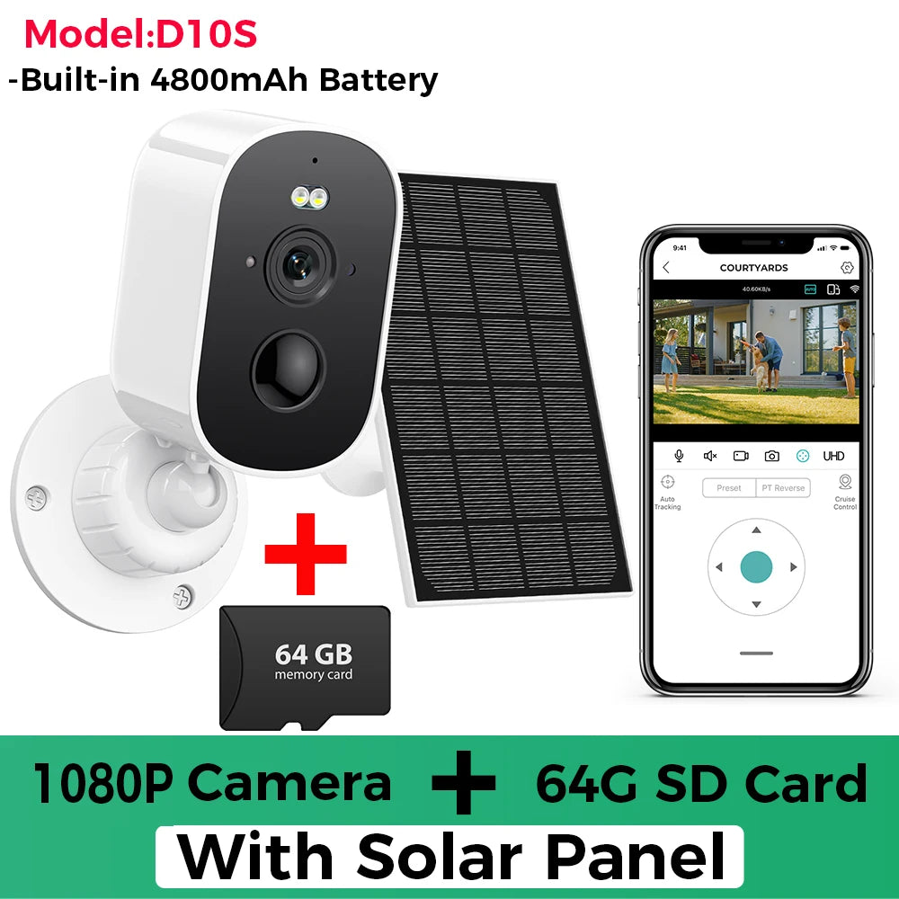 4MP 2K HD Wireless Solar Camera