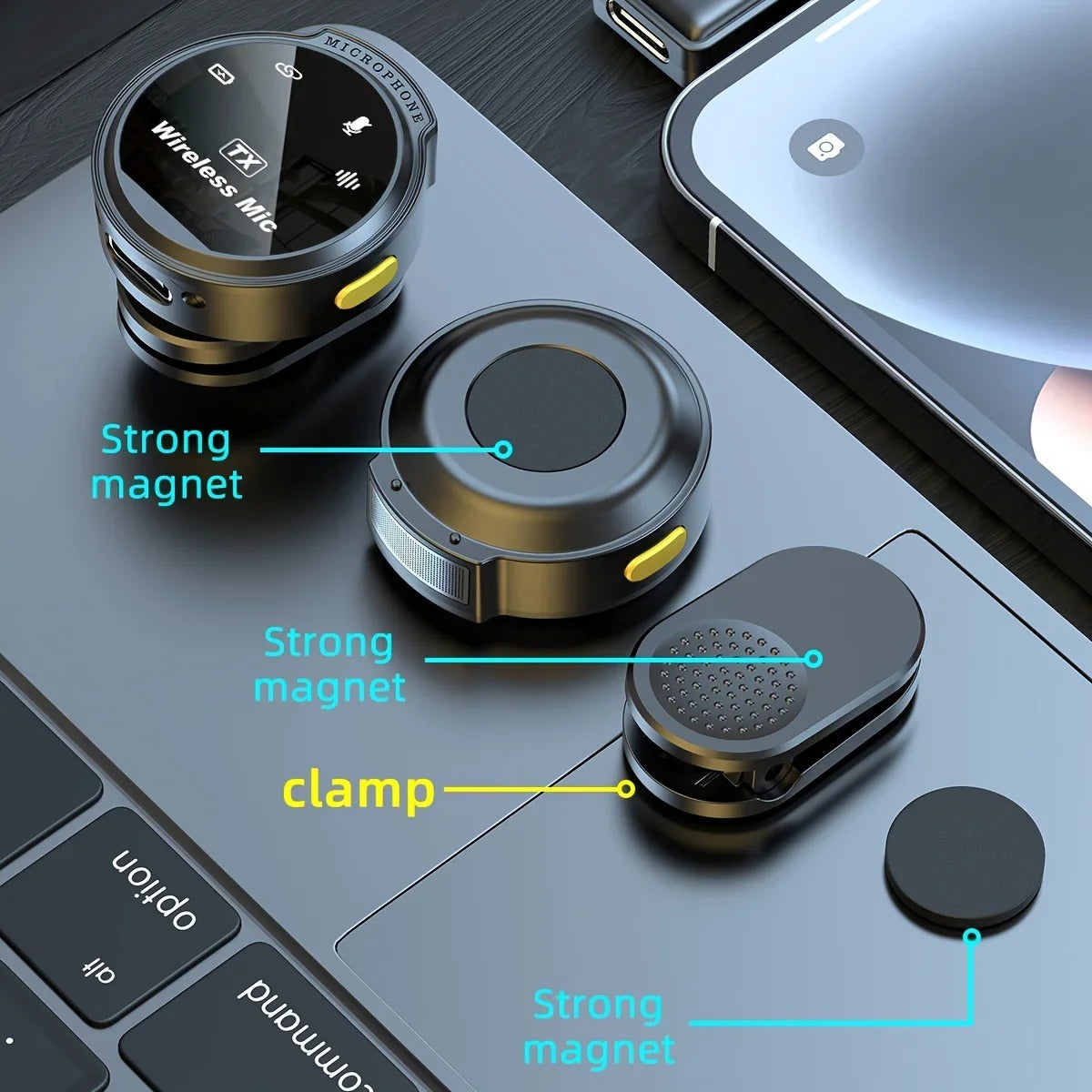 Wireless Lavalier Lapel Microphone for Vlogging