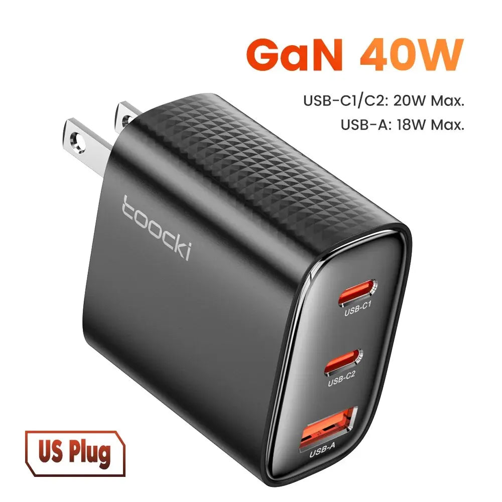 40W QC4.0 Dual USB-C Charger