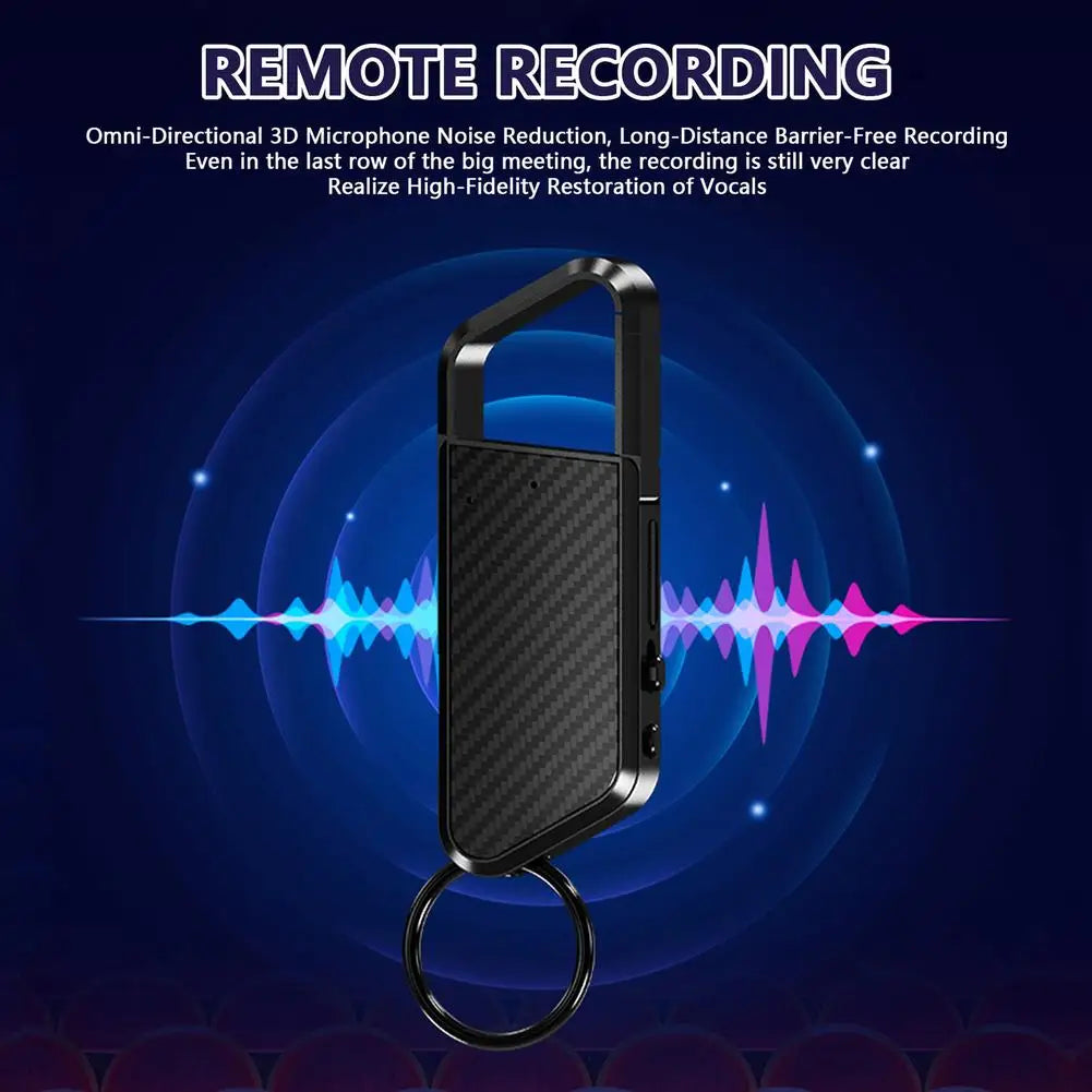8-128GB Keychain Mini Voice Activated Recorder
