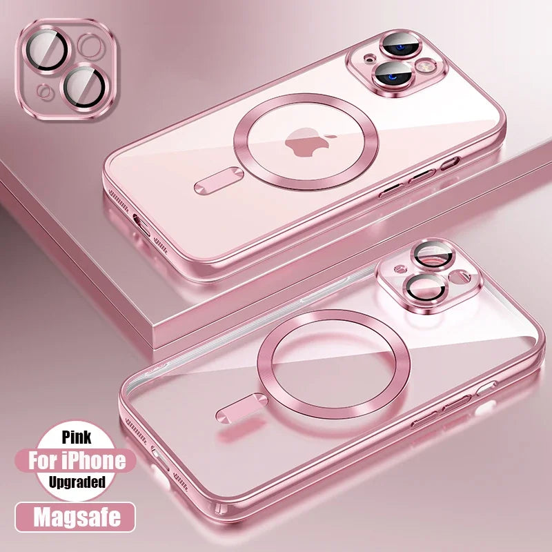 Clear Plating Ultrathin Silicone Case For iPhone 16