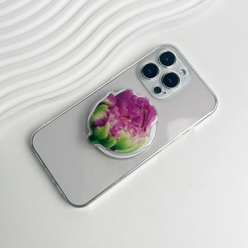Magnetic Lotus Acrylic Phone Grip
