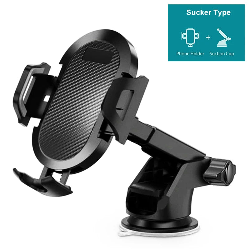 Long Arm Suction Cup Car Phone Holder