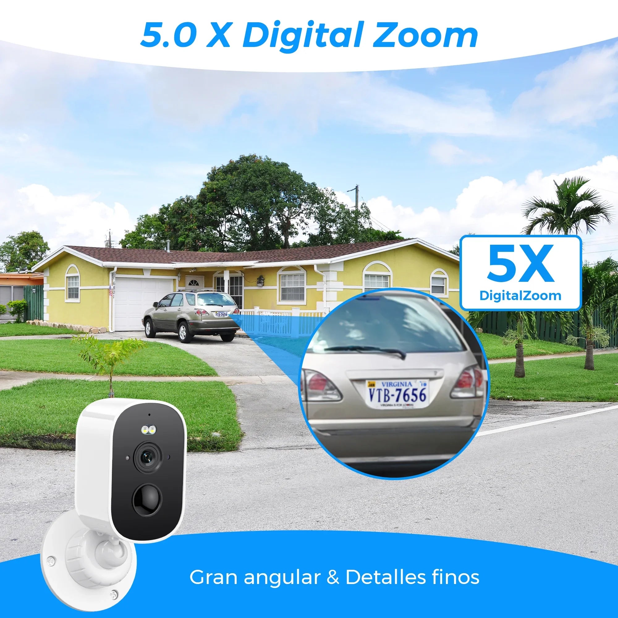 4MP 2K HD Wireless Solar Camera