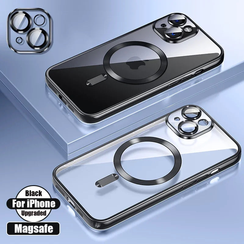 Clear Plating Ultrathin Silicone Case For iPhone 16
