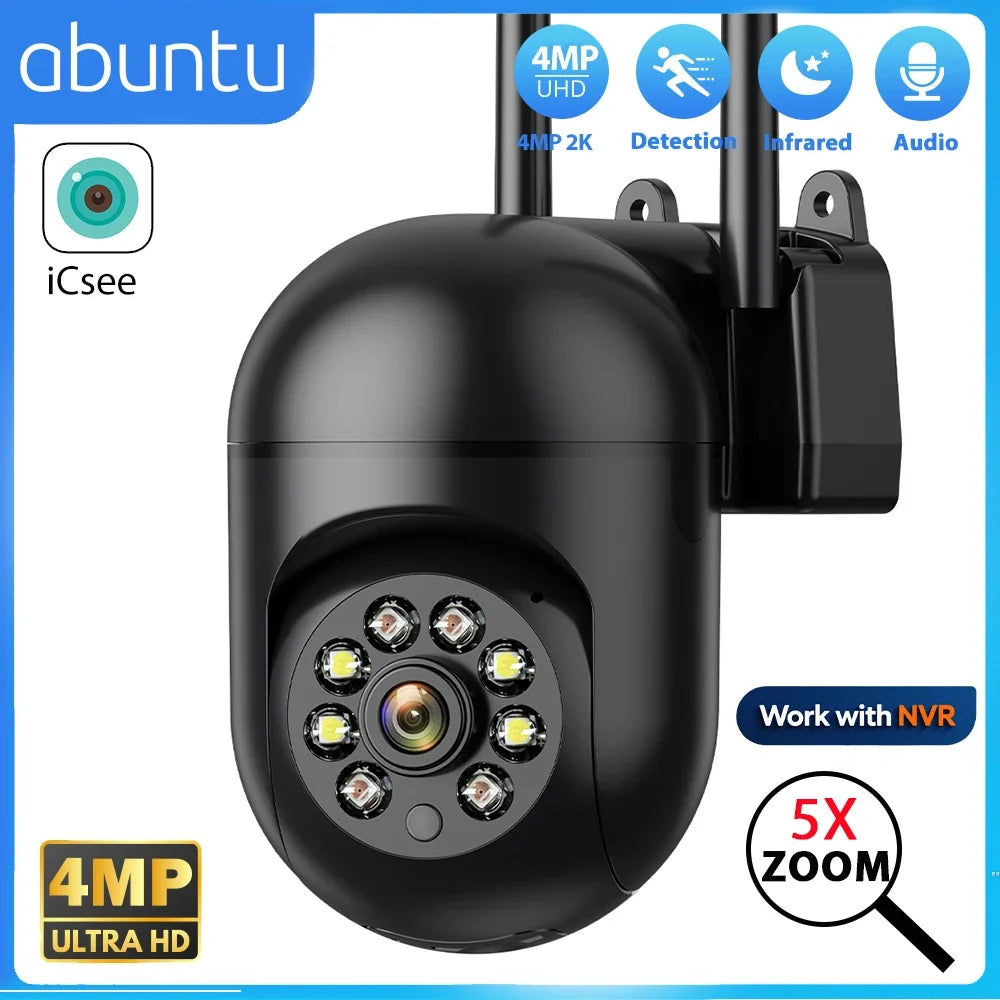 4MP 2K 5X Zoom Night Vision Surveillance Camera
