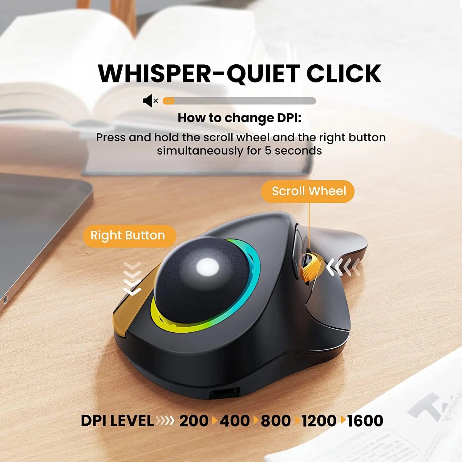 Rechargeable Index Finger 3-Device Mouse