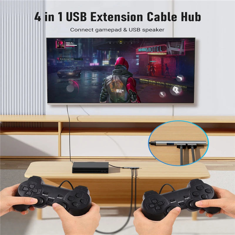 4-Port USB 3.0 Type-C Hub Adapter