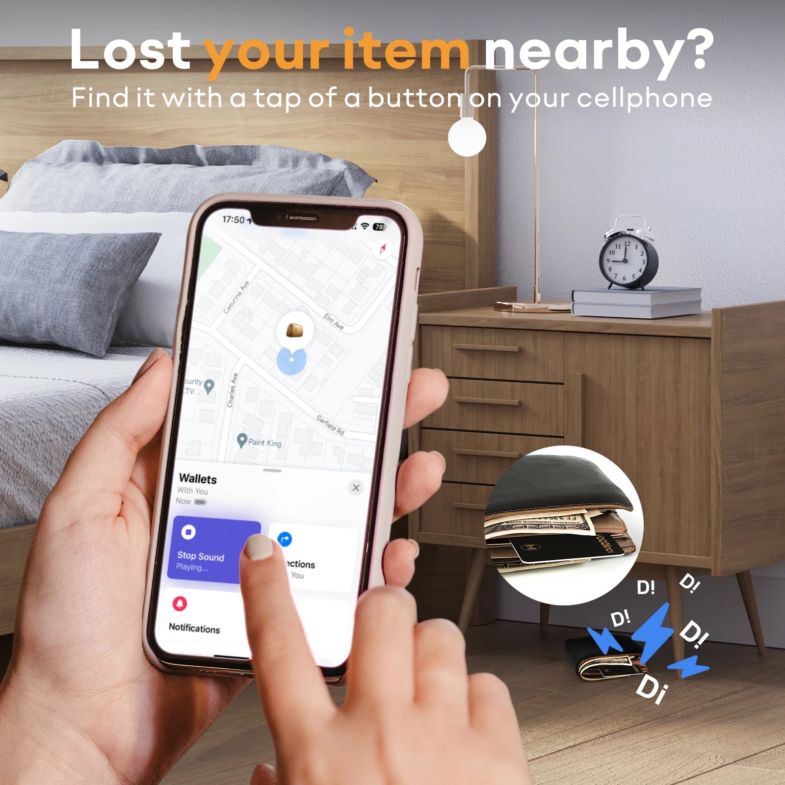 Smart Wallet Bluetooth GPS Tracker