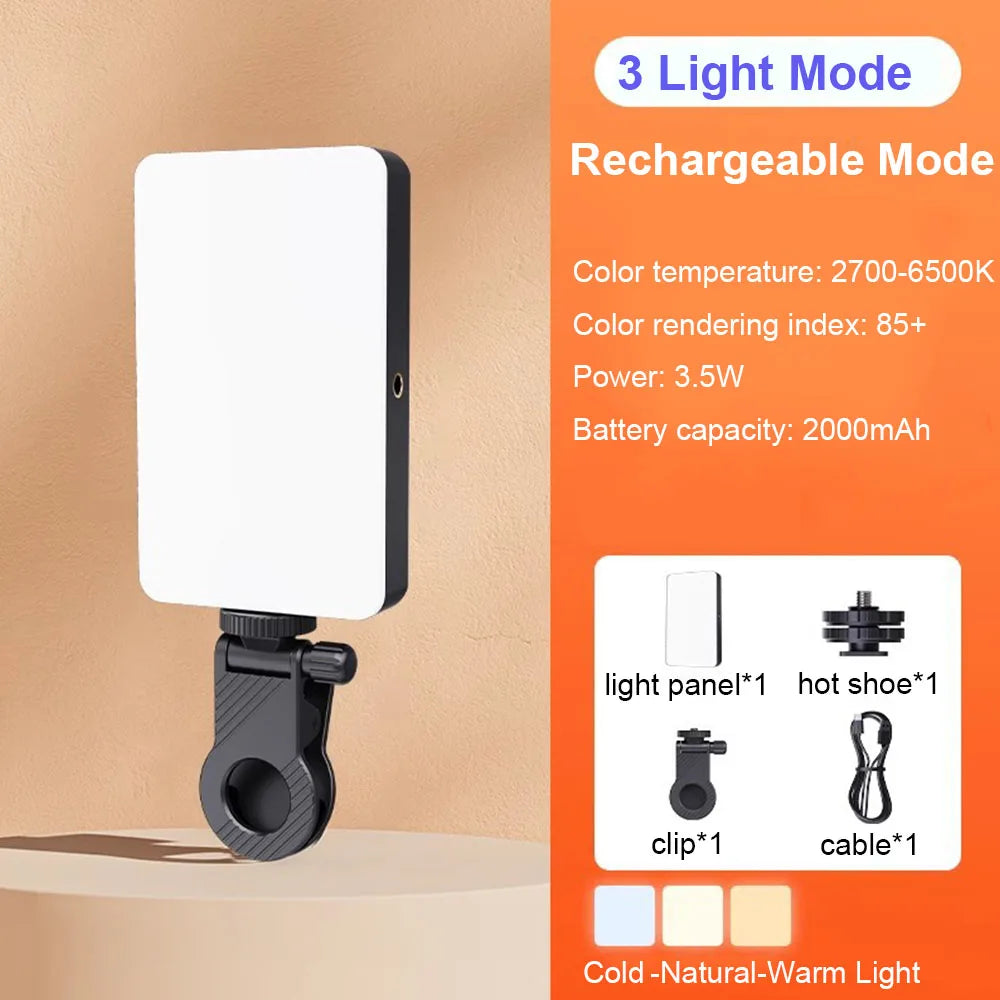 Portable RGB Video Fill Light 2700-6500K