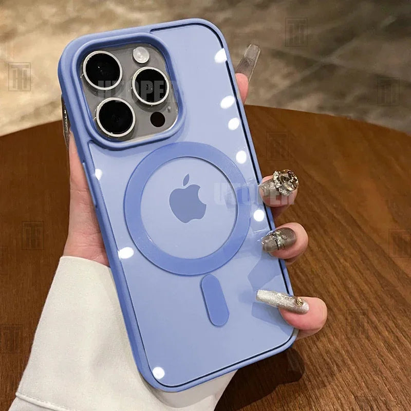 New Pink Transparent Acrylic Case for iPhone 16