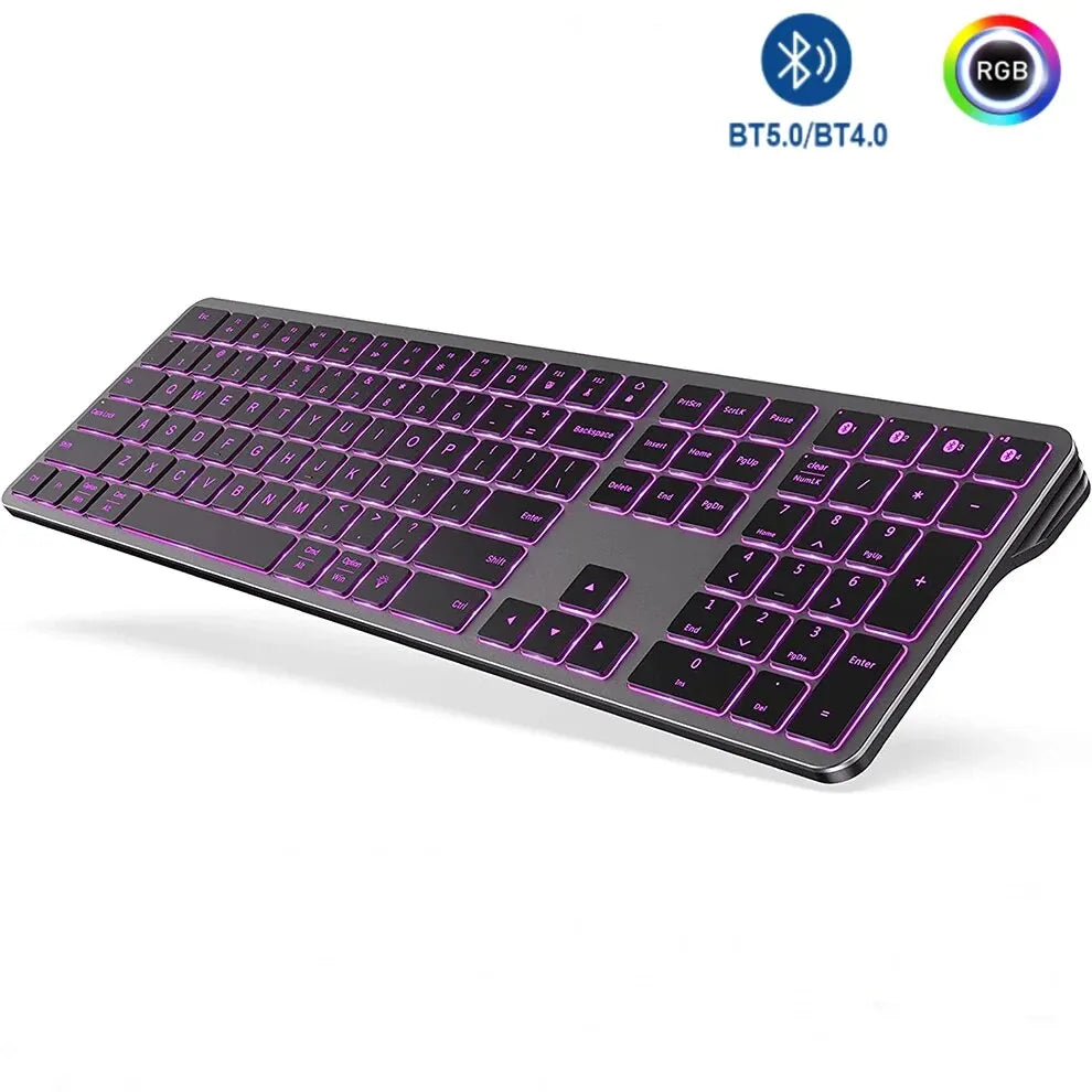 Rechargeable Multi-Device Wireless Keyboard