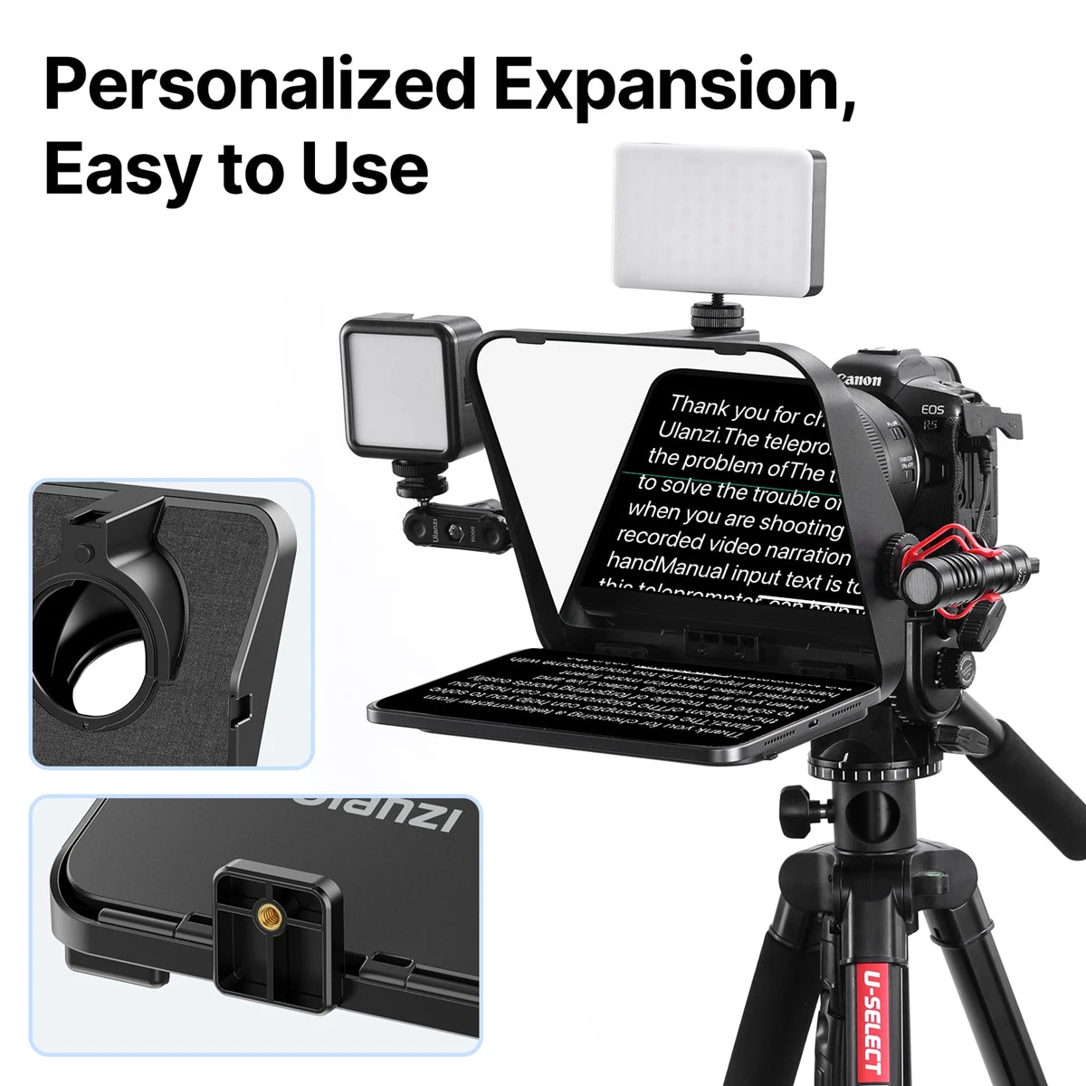 RT02 Portable Smartphone Video Streaming Prompter