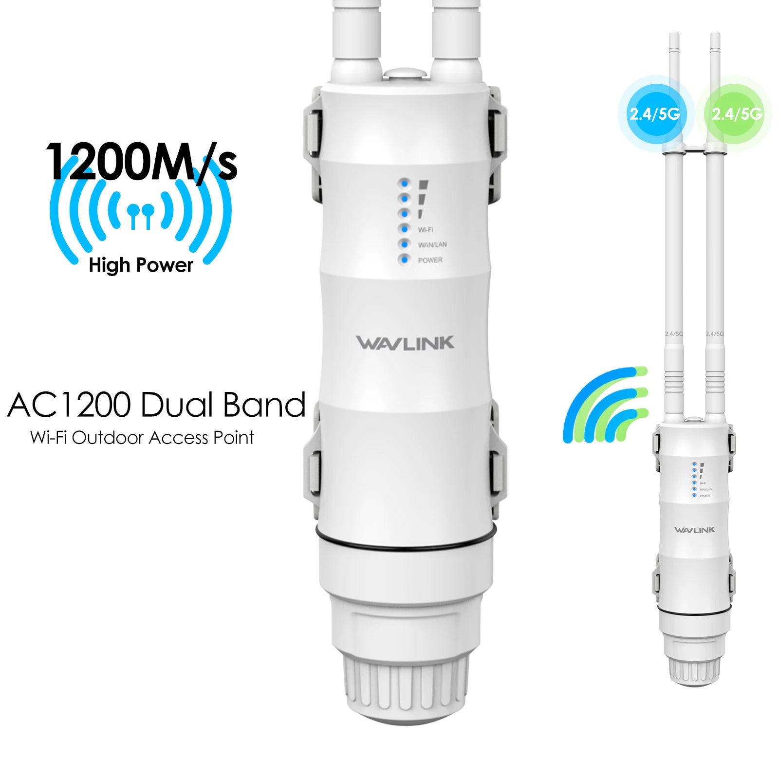 AC300/600/1200 High-Power Outdoor WiFi Range Extender