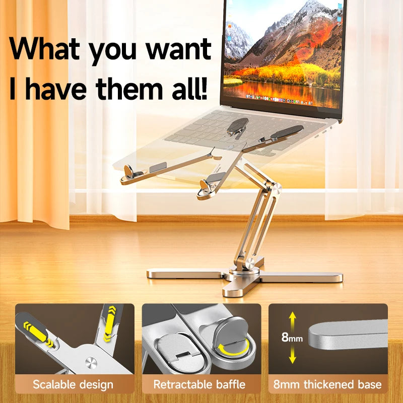 360° Rotating Aluminum Laptop Stand