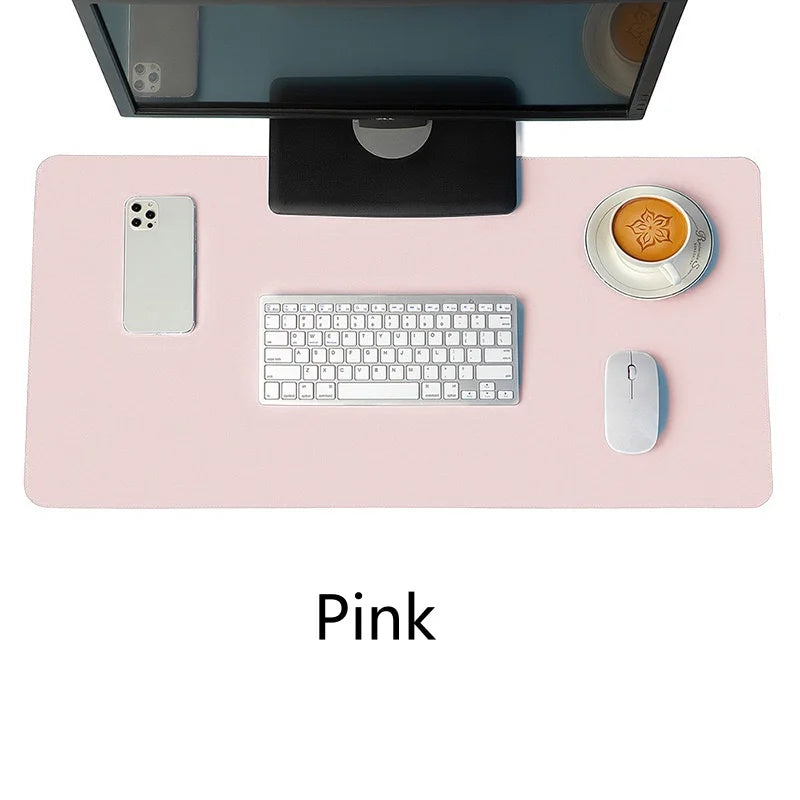 Large Waterproof PU Leather Mousepad