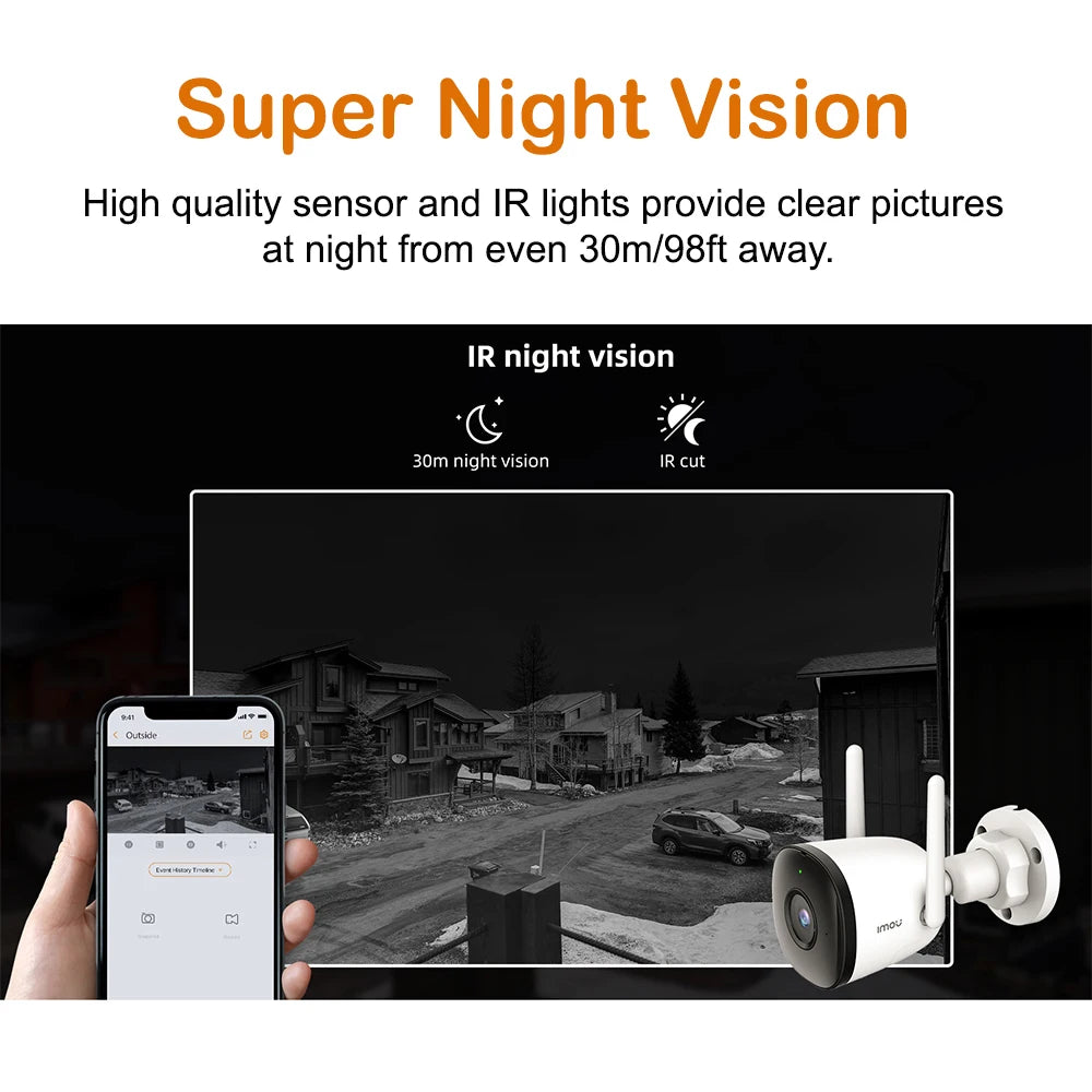 4MP Weatherproof AI Outdoor Camera
