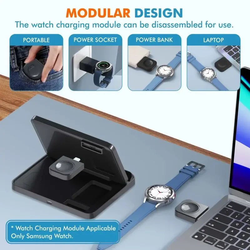 3-in-1 Wireless Charging Dock Station