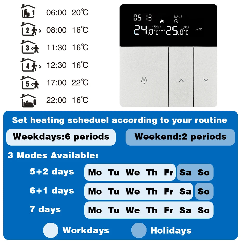 WiFi Smart Floor Heating  Electric Thermostat