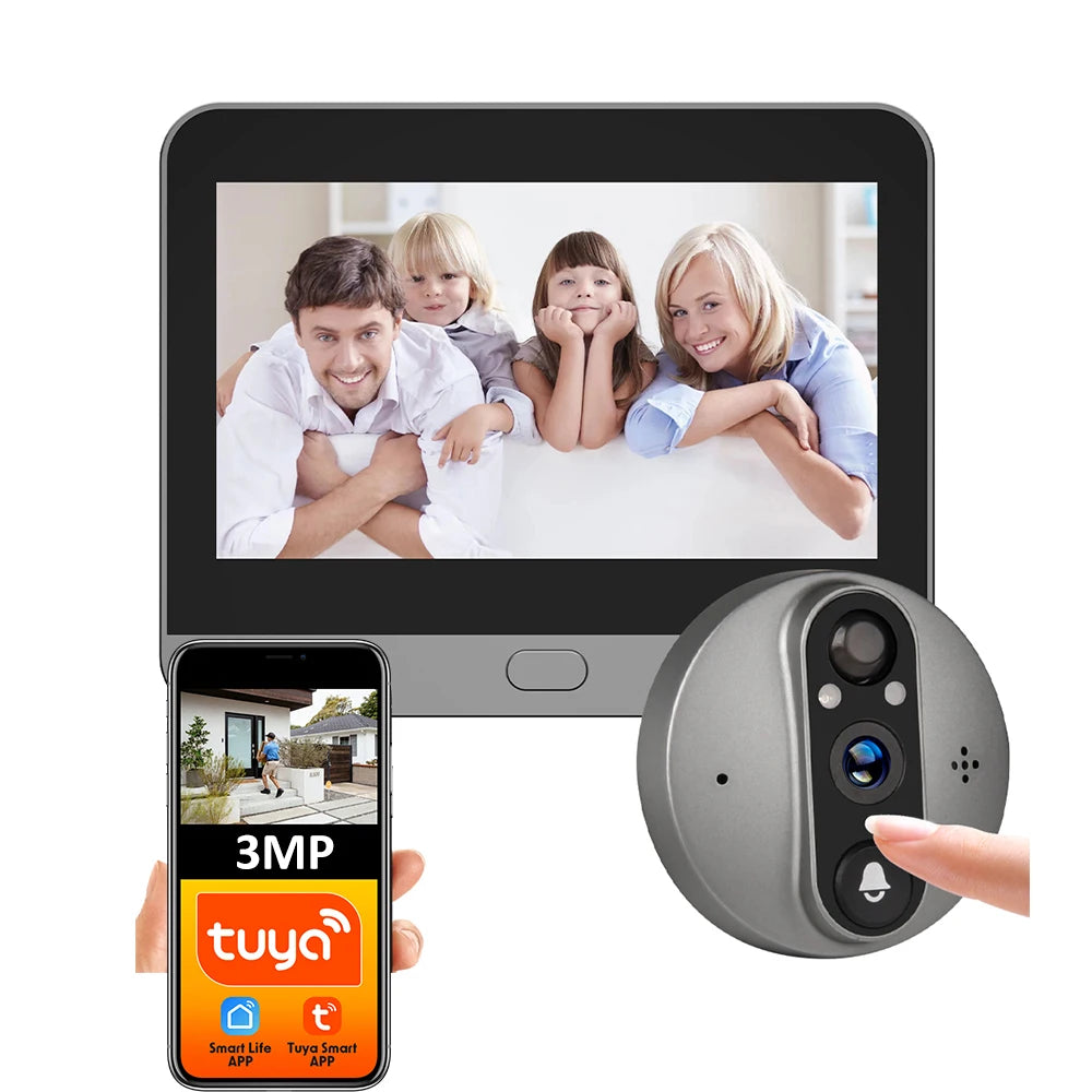 WiFi Smart Peephole Camera 1080P